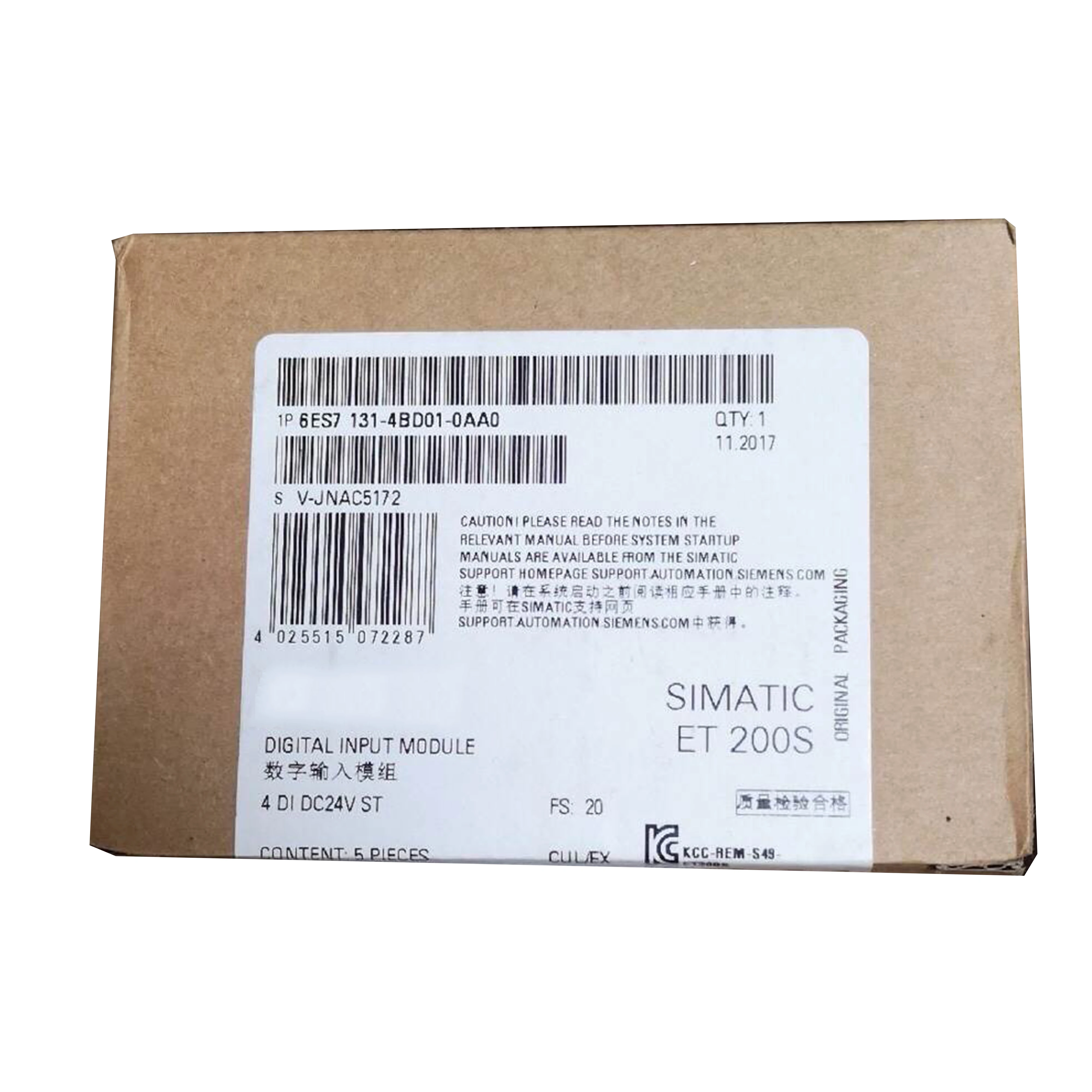 New Original 6ES7 131-4BD01-0AA0 6ES7131-4BD01-0AA0 ET200S digital input module. Collects on-site switching signal stably, strong anti-interference performance, easy installation and expansion, applied to distributed industrial