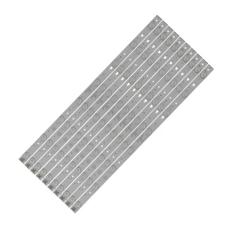 LED Backlight Strip Replacement For Hitachi 49" TV Models 49D1600, 49U3600C, 49L510U18, V3/V4 Series (Set Of 8 Strips)