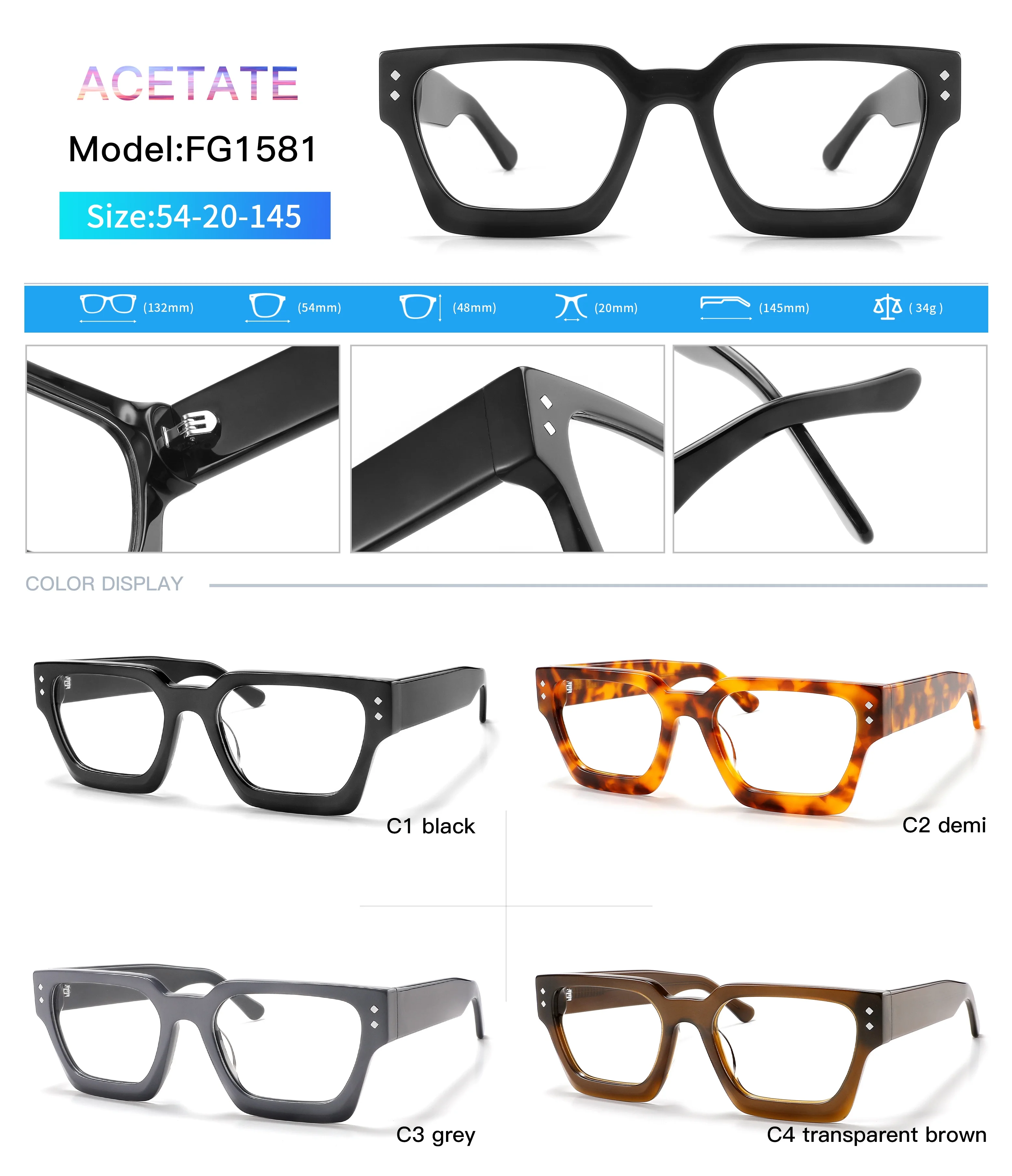 Vintage Italian Retro-Futuristic Eyeglass Frame Fiorucci MASTERI Vintage 80s Glasses Frames – Ed & Sarna  main image 2