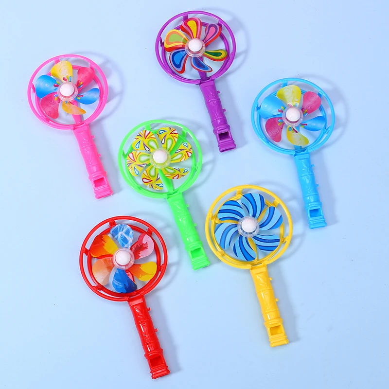 Лидер продаж оптовая продажа пластиковые мини-вертики для детей цветные свистки выдвиженческий подарок звуковые игрушки уличная ветряная мельница