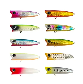 Cheery 10 Color 6cm/7G AC60 Popper Bait Topwater Carp Bass Wobble Crank Bait Hard Japanese Artificial Bait for Lure Fishing – Popper – view 2