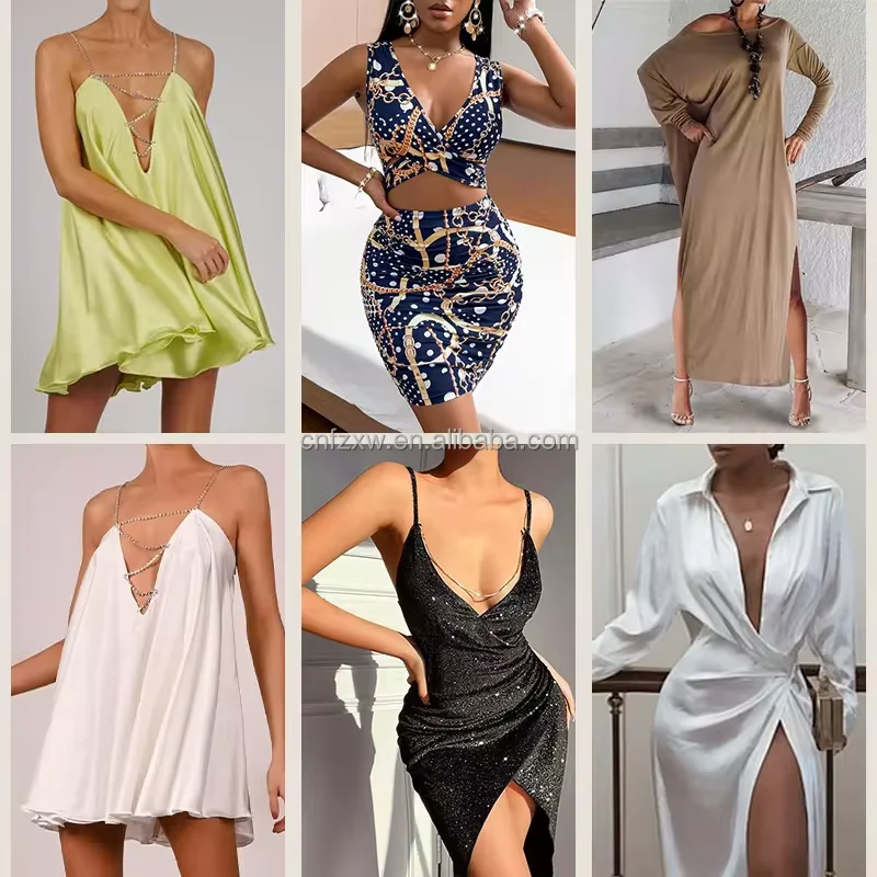 bulk cotton dresses Yl Bulk High-end Cotton Dresses, Second-hand Mixed Inventory Clothing