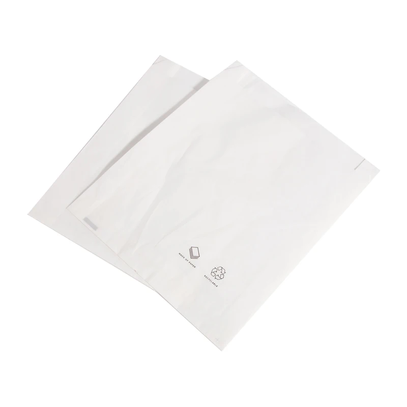 Garment Compostable Packaging Biodegradable Transparent Glassine Paper Bag For Clothing