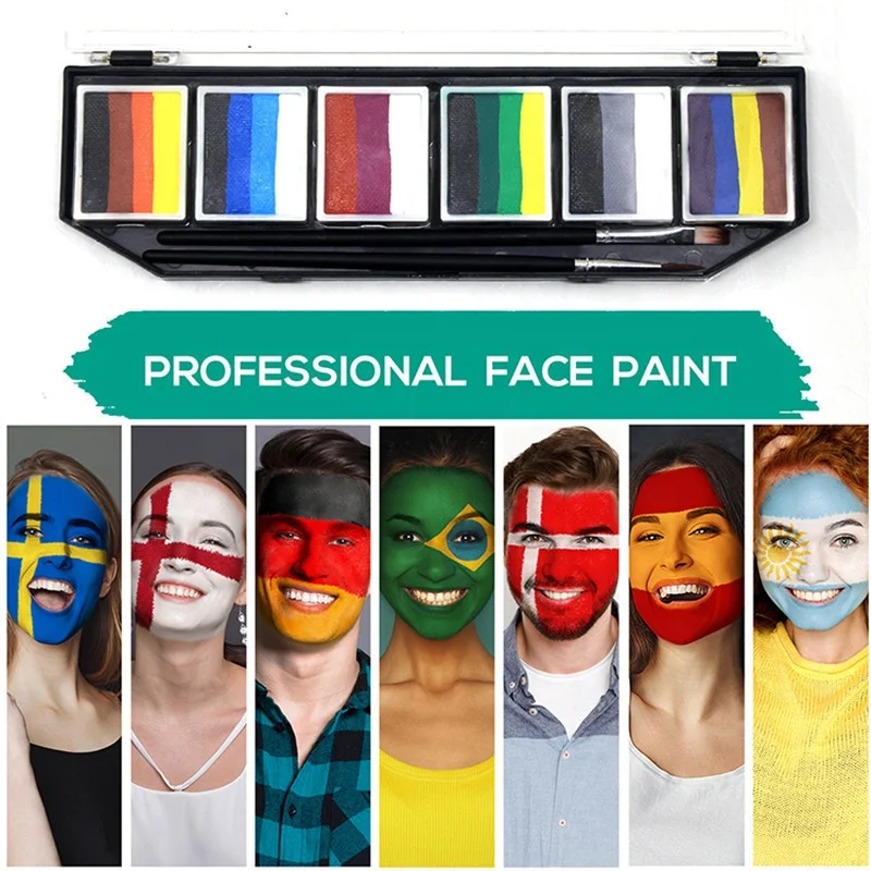 Wholesale Halloween Kids Face Body Paint Set Party Makeup Waterbased