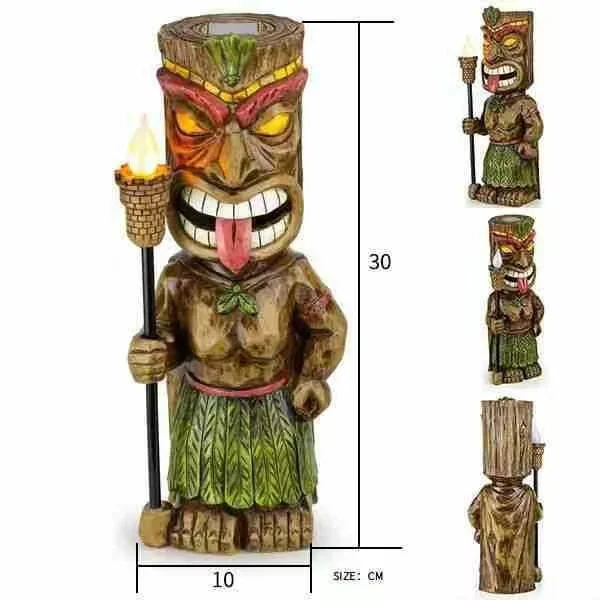 Tiki Guard Solar Powered Outdoor Decor Led Garden Light Decoration