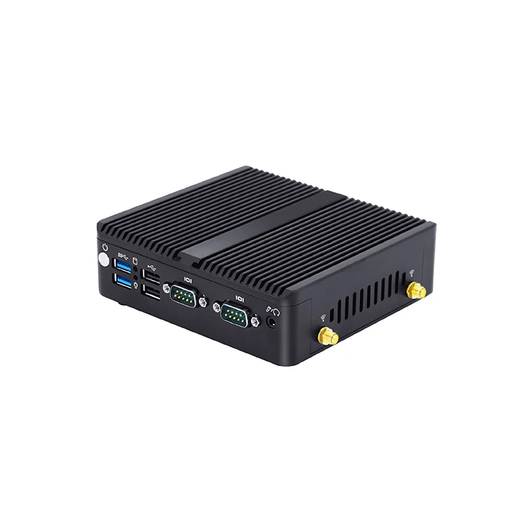 OEMファンレス産業用マイクロPC2x RJ45 2xRS232小型デスクトップ