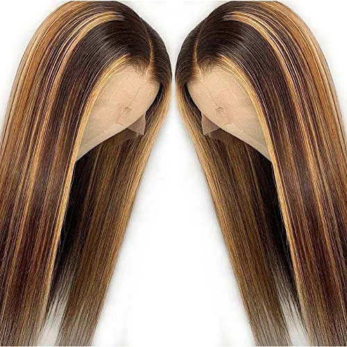 new highlight color 4/27 human hair color 27 150% density cheap