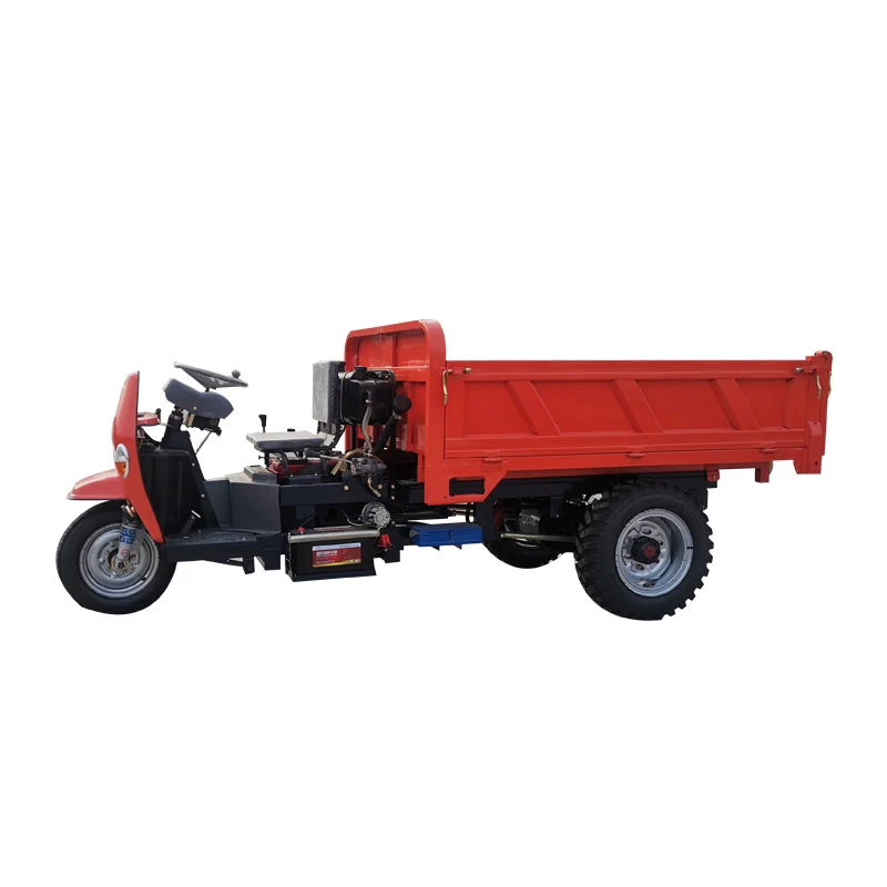 Low Fuel Consumption 2 Ton Three Wheel Cargo Motorcycle Diesel Tricycle with Monocoque Cab for Sale