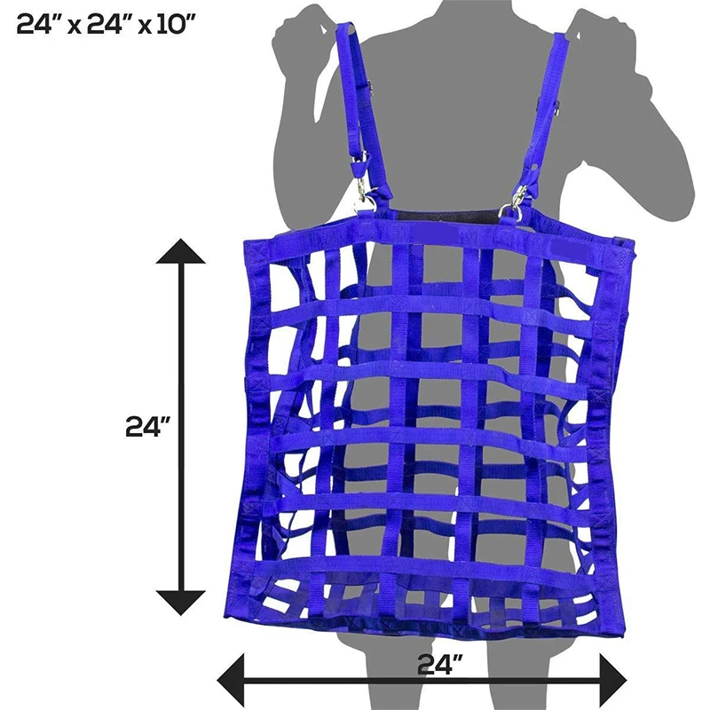 Полиэфирная тесьма плетеная медленная кормовая сеть супер-низ оригинальная легкая кормушка для лошадей сеновый