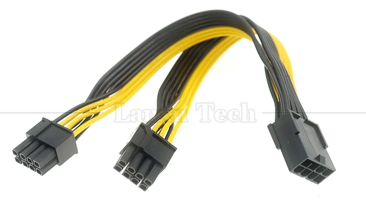 Y Splitter Gpu 8 Pin Female To Dual 8 Pin Male Pcie Pci Express Adapter ...