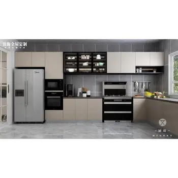 New Styles Designs Modern Top Quality Custom Lacquer PVC Modern Style Kitchen Cabinet