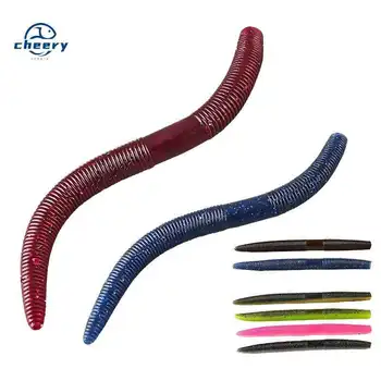 Cheery 13.5cm 10g Senko Worm Soft Plastic Lure Texas Rig Lure Senco Maggot Salty Baits for Freshwater Fishing 50mm Size – Soft Lure – view 2