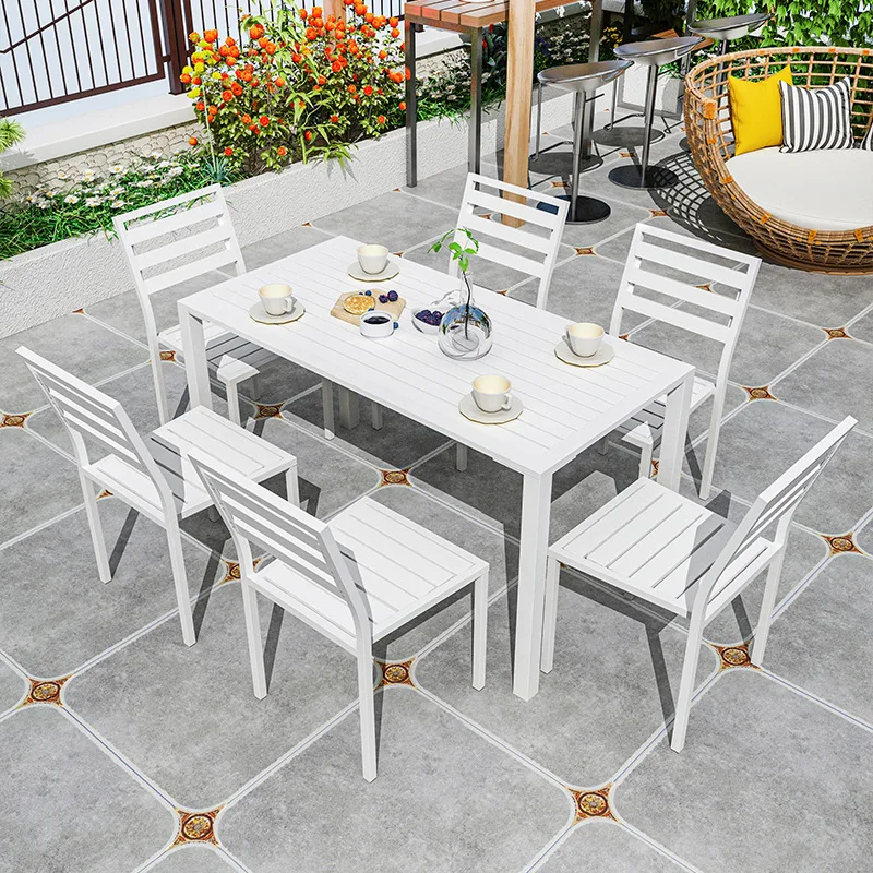 Outdoor Party Table And Chair End Table A Set Of Garden Leisure Wooden