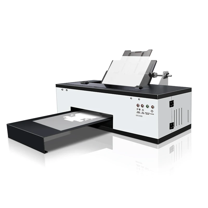 Hot Selling 30cm A3 A4 DTF Desktop Printer with New L1800 1390 Printhead for PET Film & T-Shirt Roll-to-Roll Printing