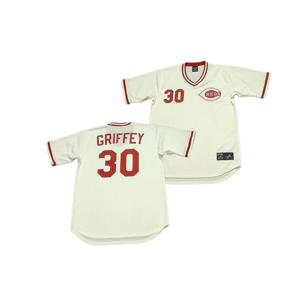 Wholesale Men's Cincinnati 27 Jose Rijo 28 Bobby Tolan 29 Brett Boone 30  Ken Griffey 36 Carroll Throwback Baseball Jersey Stitched S-5xl From  m.