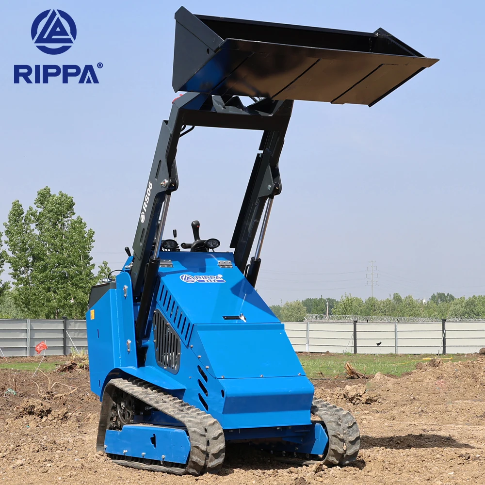 Rippa Cheap Mini Skid Steer Loader Sale 600Kg  New Mini Track Loader Skid Steer