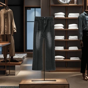 OEM & ODM ProductionMen's Retro Washed Micro La Brand High Street Flared Pants Fashionable Loose