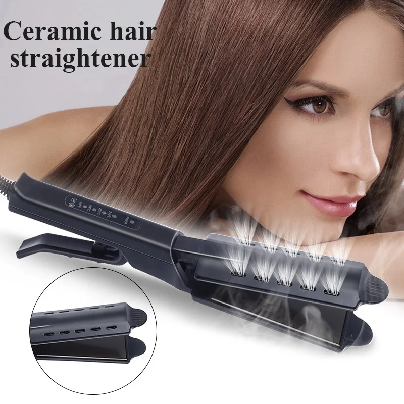 Four-Gear Adjustment Temperature Ceramic Tourmaline Flat Iron steam Hair Straightener