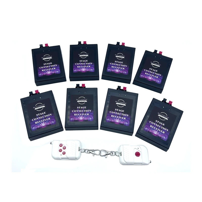 Two Remote Controller 8 Channel Pyrotechnic Fireworks Ignition Fire System Wedding Celebration Firework Firing System