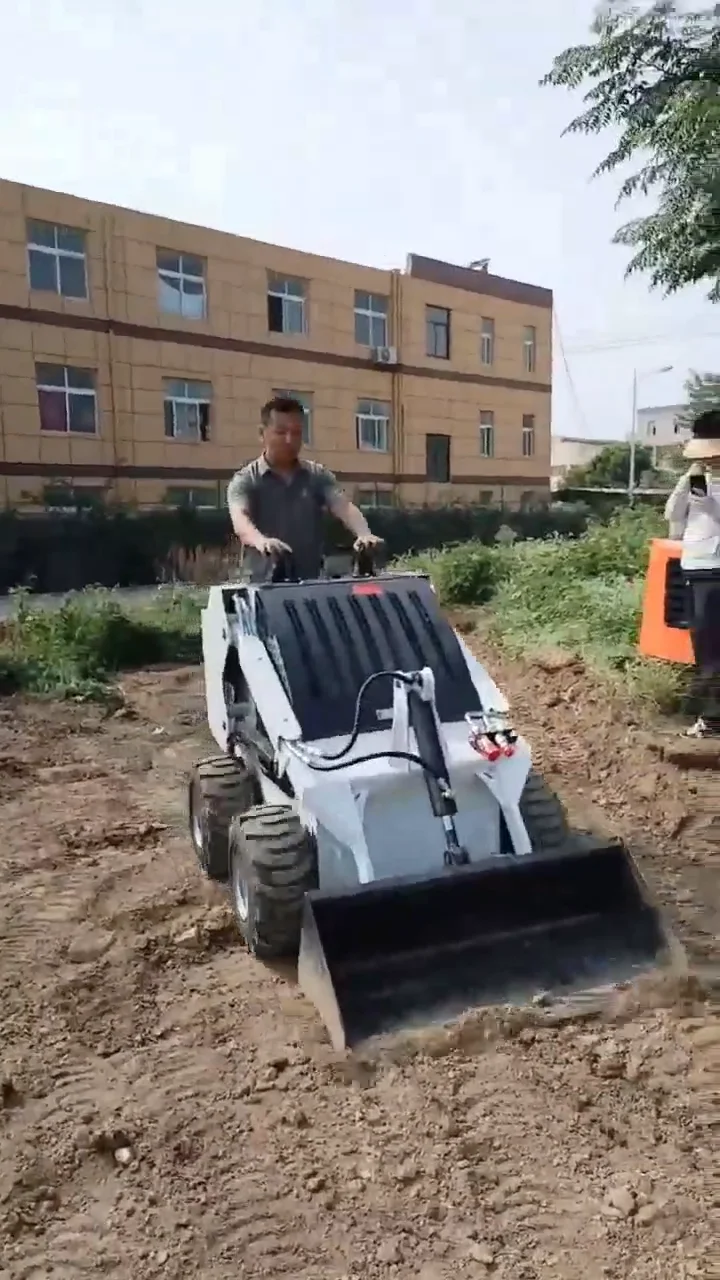 Tosh Skid Steer Electric Mulched Mini Skid Steer Loader With Auger