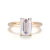 18K solid gold lab diamond ring