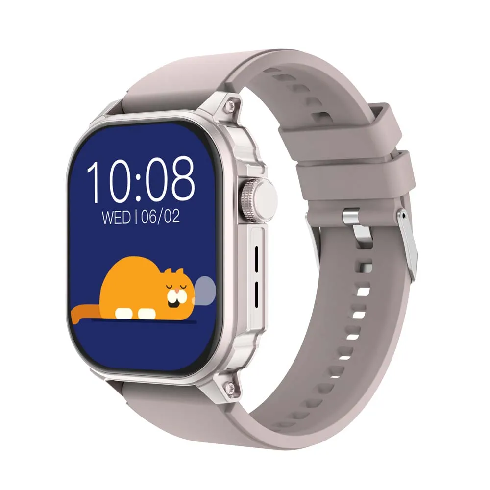 AMOLED 2.04" IP68 Waterproof Square Smart Fitness Tracker Watch Compass BT Calls 100+ Sport Modes Touch Screen Magnetic Charging