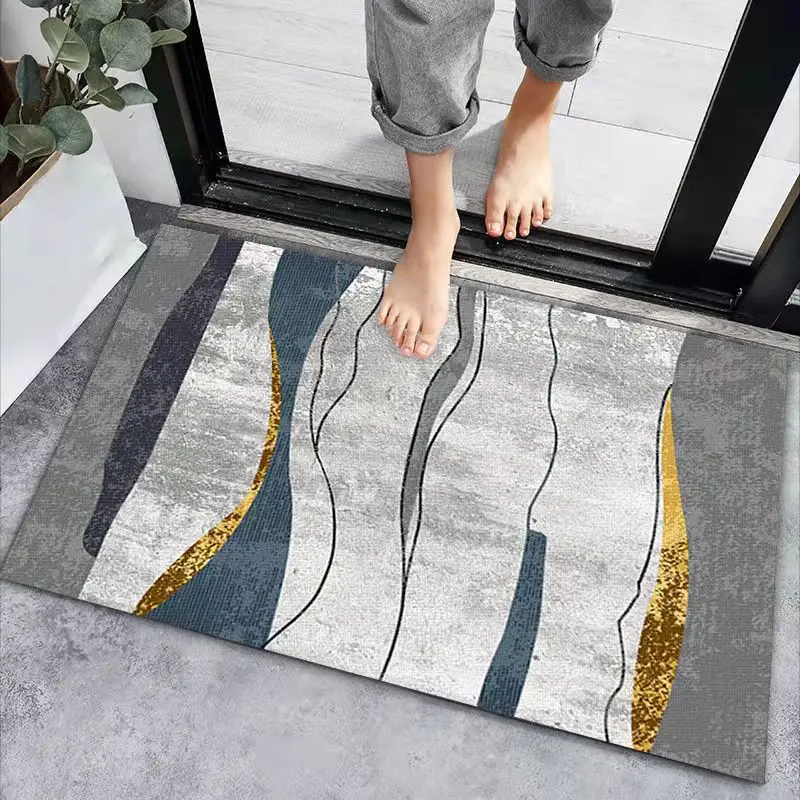 YFL 100% Polyester Microfiber Super-Microfiber Thermal Transfer Waterproof Custom Door Mat and Rug - Anti-slip, Super Absorbent Cartoon Bathroom Rugs, Ideal for Entrance, Kitchen, Bedroom, and Living Room details