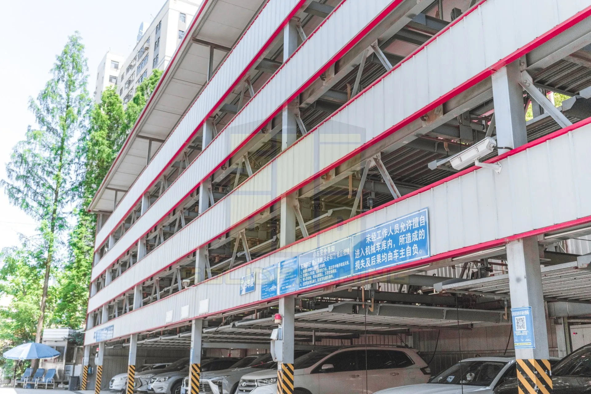 Low Price 2-Floor Four-Post Puzzle Parking System for Car Storage Project