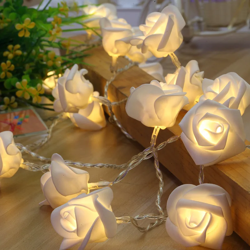 Bouquet de roses lumineuses - Lux et Déco, Guirlande led à piles