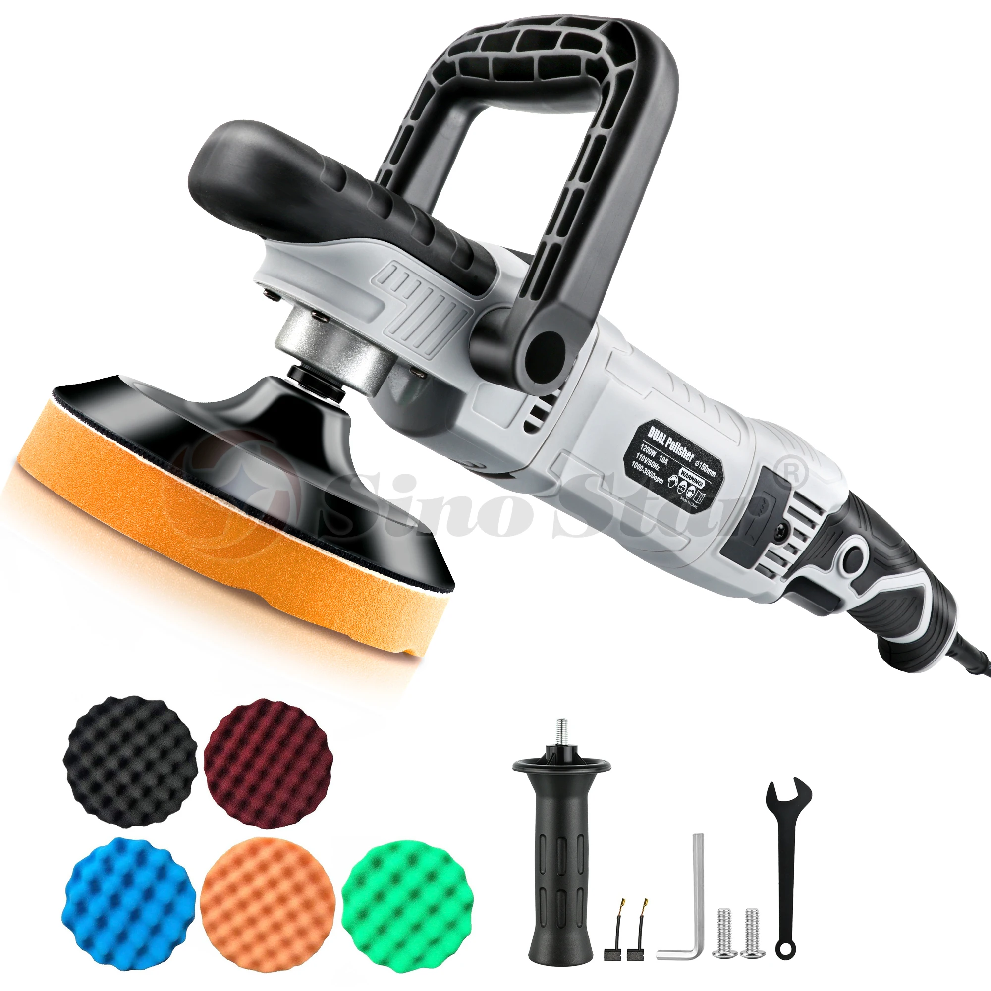 Высококачественный профессиональный автомобильный полировщик 6-ступенчатый Регулируемый роторный для деталей и Полировки Автомобиля
