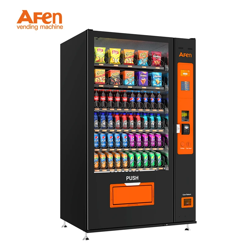 AFEN New Style Vending Machine Cash Payment Keyboard Drinks and Snack Vending Machine