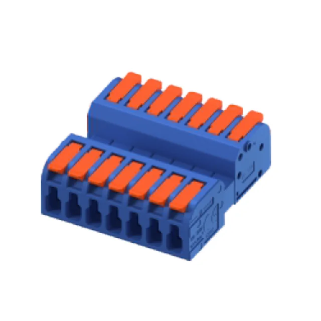 7 Pin Male Female Push Wire Electrical Connector with lever