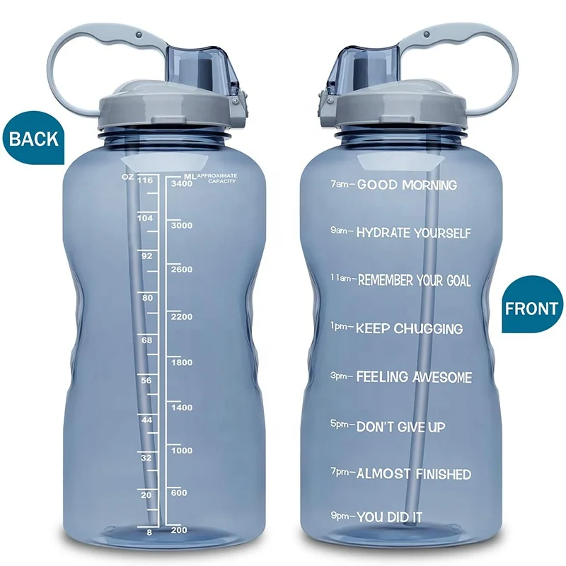 Wellness 1 Gallon Large Sports Water Bottle with Straw