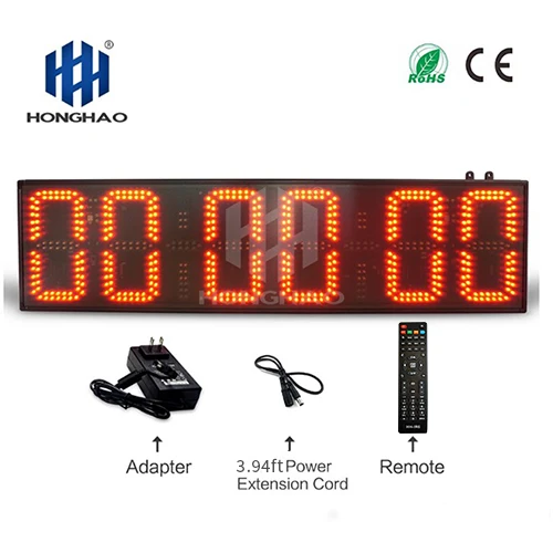 Large Screen High Brightness 6 Digit 8 Inch Sportstabata Timer Gym ...