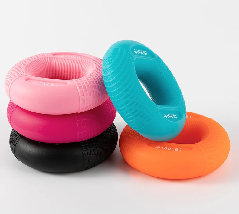 Hand Exercise Ring Hand Grip Strengthener Finger Exerciser Silicone