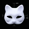 Maschera bianca a forma di gatto