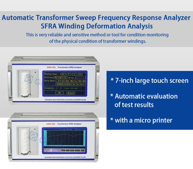 Automatic Transformer Sweep Frequency Response Analyzer Sfra Winding