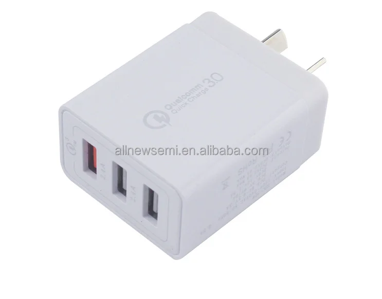 Australian standard charger qc3.0 three port 3usb fast charging qc3.0 + 2.4a charging head dual port Australian standard charge