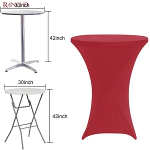 Hotel Use  Disposal Table Cover and  Spandex Table Cover for Round Table Covers