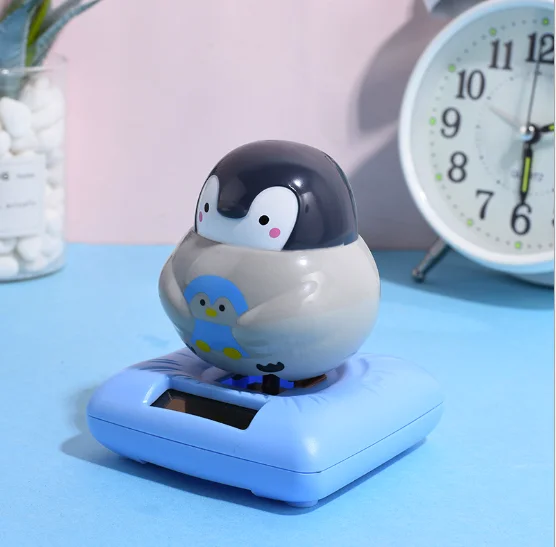 Новинка, 8 видов игрушек на солнечной батарее, танцующий Пингвин для приборной панели автомобиля