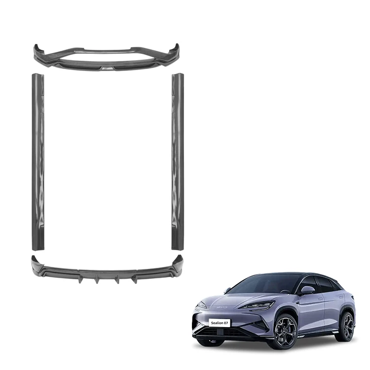 Sealion 07 Karosskit PP-framstötar, sidskjortor, bakdelsstötar för BYD Sealion 7 EV-bilaccessoarer