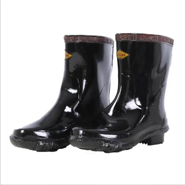 Chinese manufacturer Non-slip Sweat High quality thin cotton lining Fashion Custom Wholesale Rubber rain boots