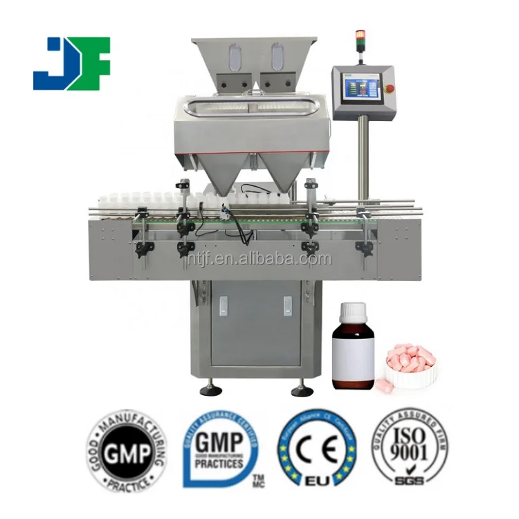 Упаковочная линия для подсчета таблеток JF, машина для подсчета капсул, линия для подсчета капсул, полностью автоматическое разливочное оборудование на заказ