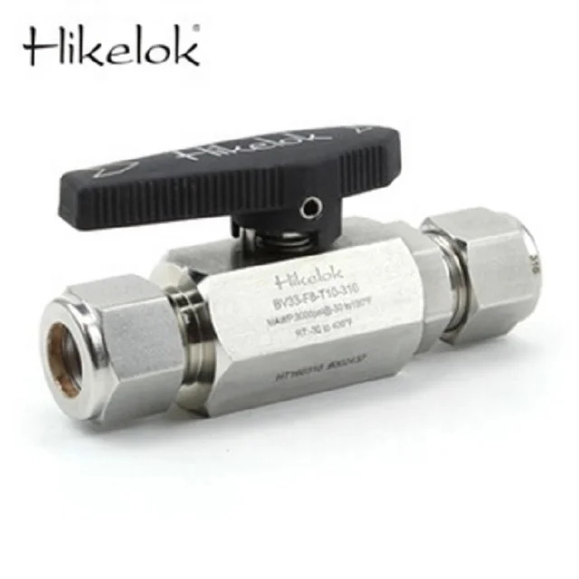 Hikelok bar stock stainless steel super duplex 2507 2 way high pressure ball valve