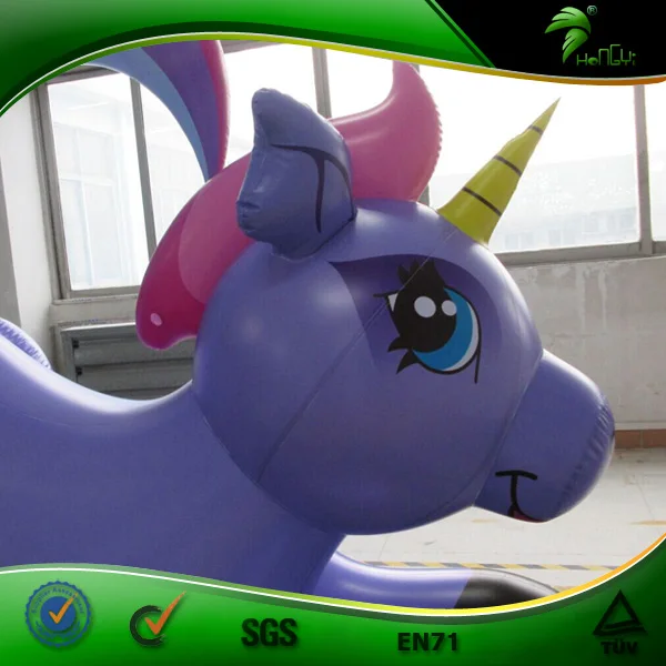 Hongyi Bouncy Inflatable Ride on Animals Custom Pool Toy Inflatable Unicorn Horse Toy