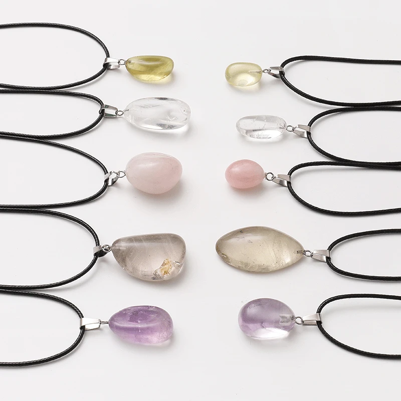 Collana Portafortuna Chakra Cuore - Ciondolo In Pietra Curativa Per Uomo E Donna, Amuleto Reiki