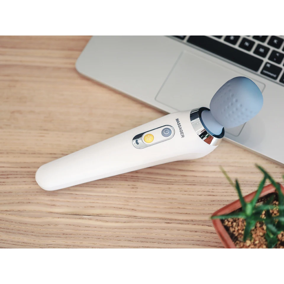 Portable Rechargeable Handheld Vibrating Female Perfect Full Body Massager Hammer with Heat Batteries Pain Relieve