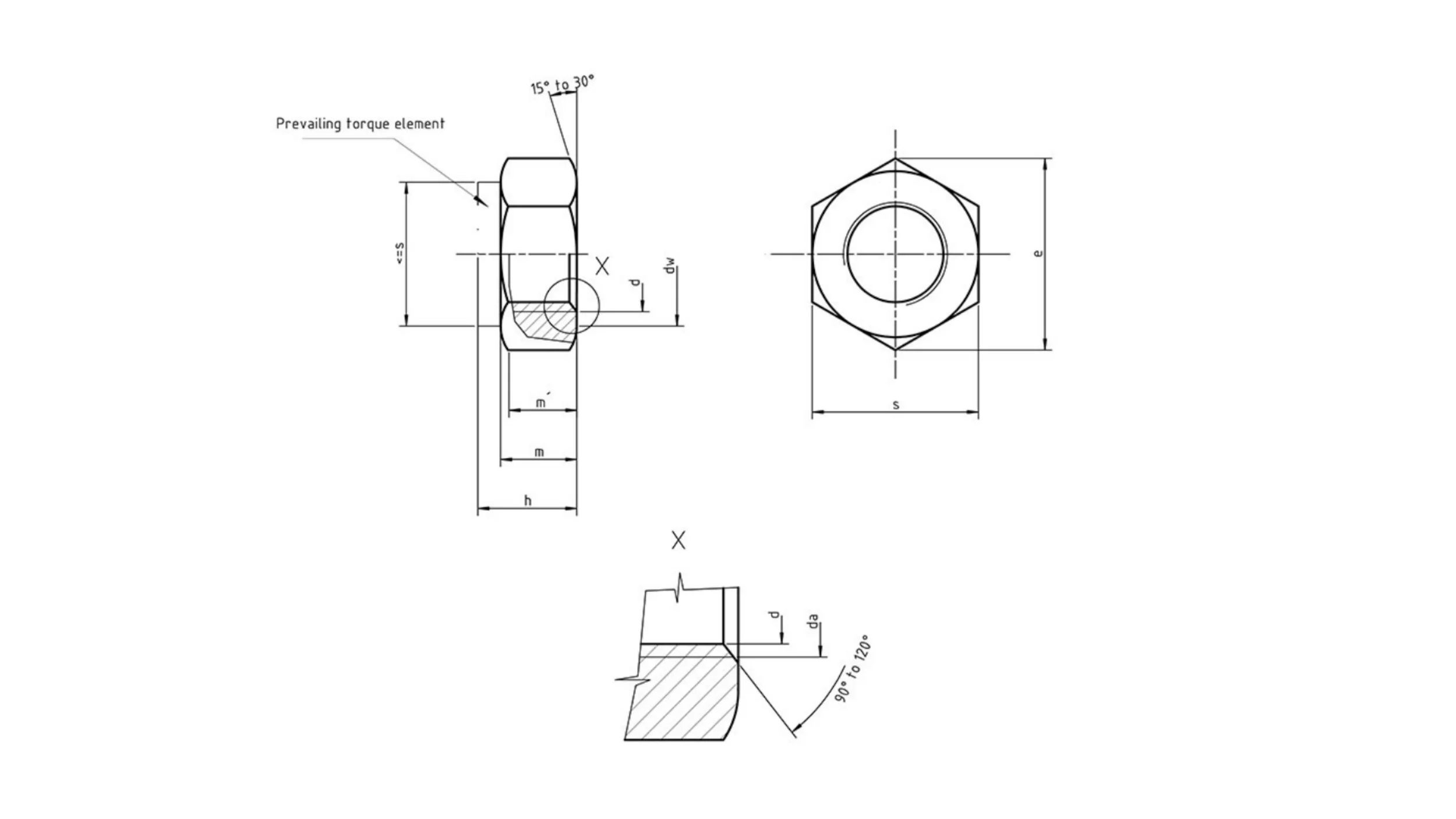 Din985 Din982 Grade 8 Nylon Locking Hex Nut Antiloose Selflocking Nut