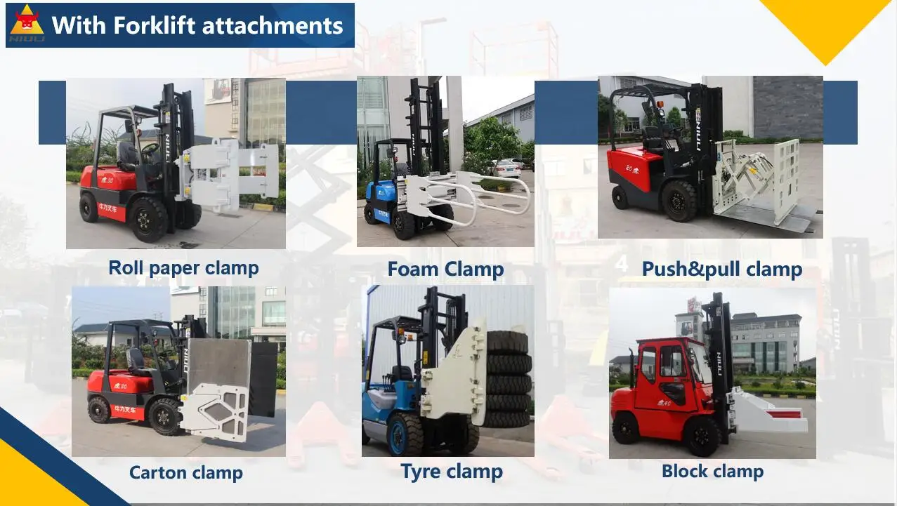 Diesel Forklift With Forklift Clamp Attachment Buy Forklift Clamp