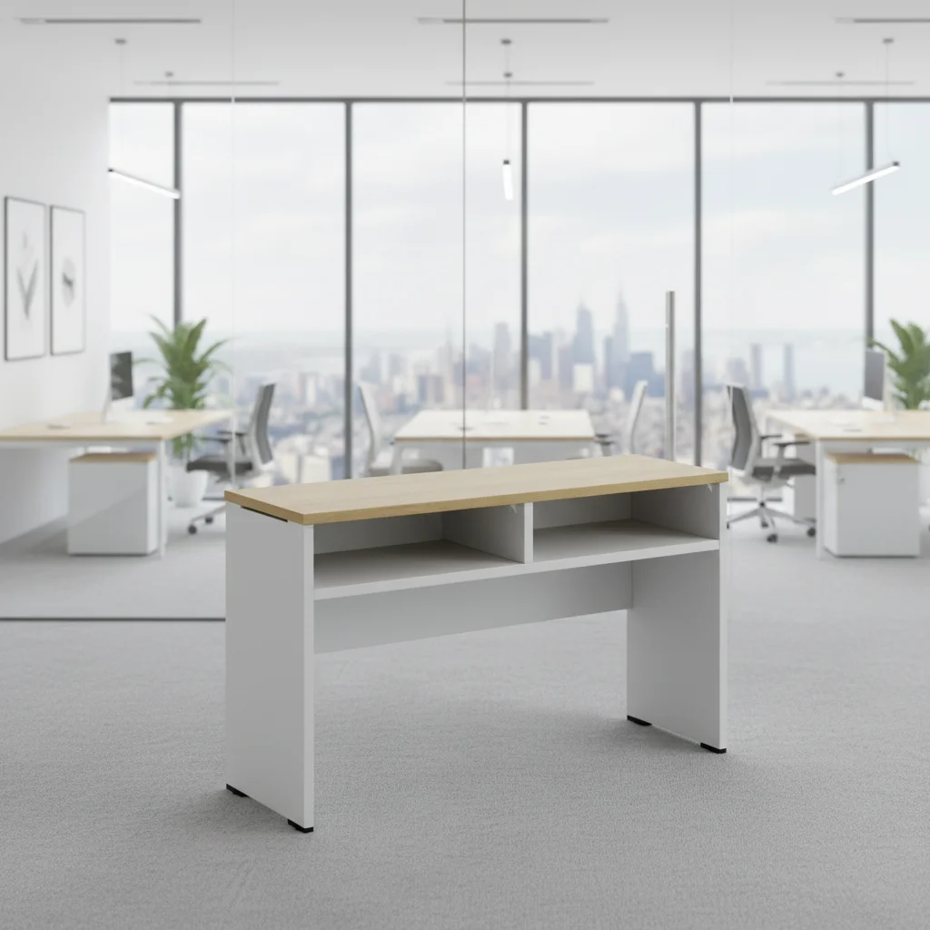 Modern Ergonomic Wooden Desk with Extendable Storage DIY Assembly Freestanding Design for Home or Office Workspace 3